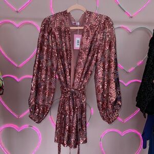 BuddyLove sequin wrap dress